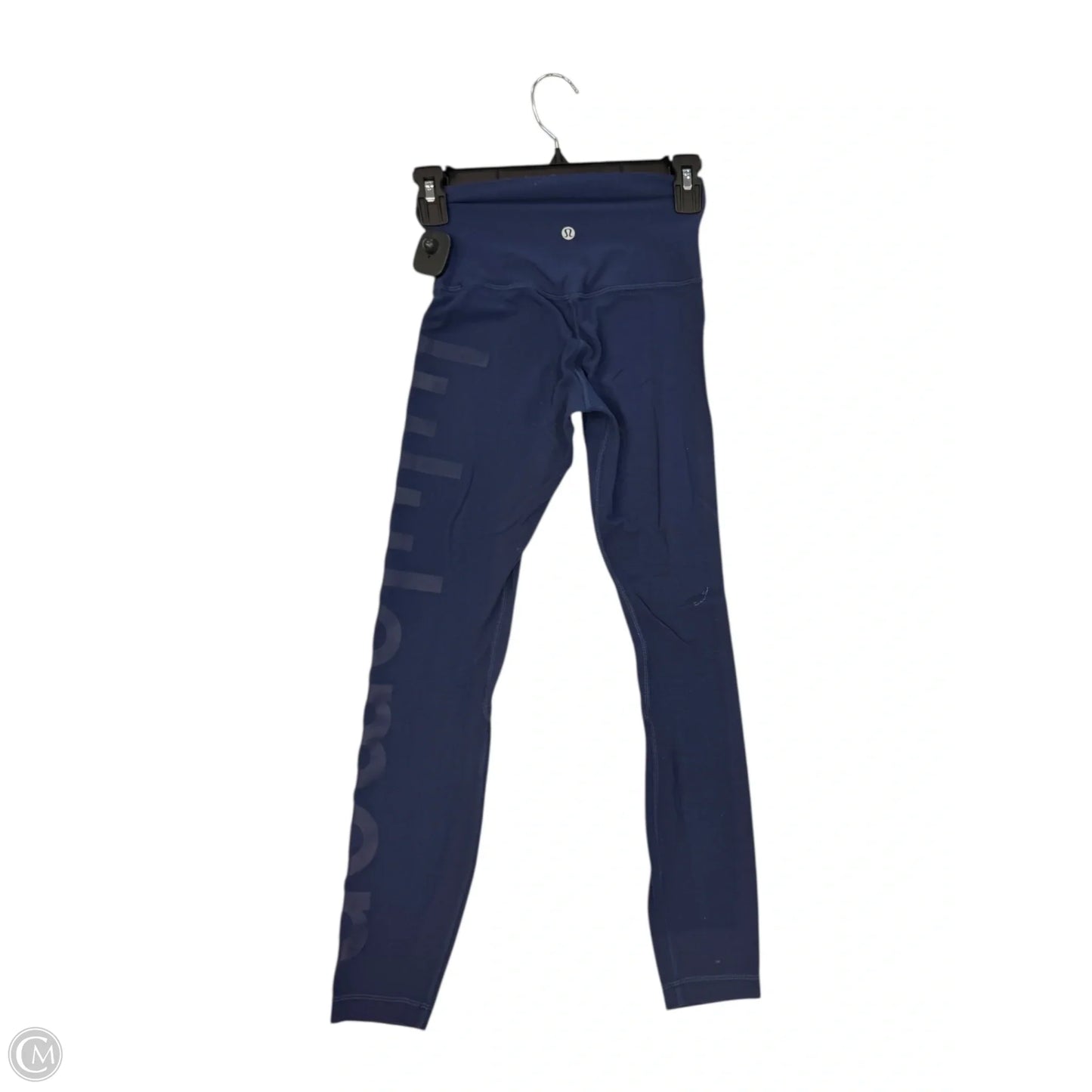 Athletic Leggings By Lululemon In Navy, Size: Xs