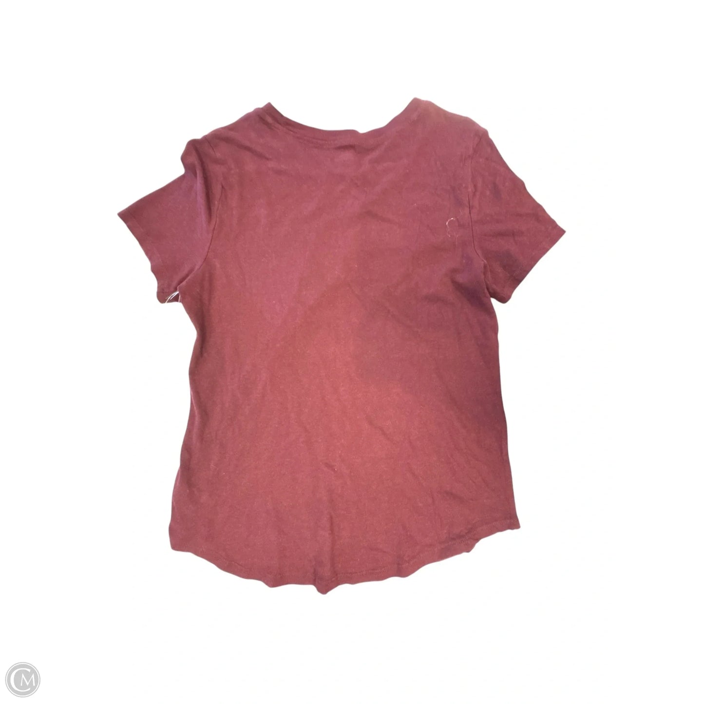 Top Short Sleeve By Old Navy In Maroon, Size: M