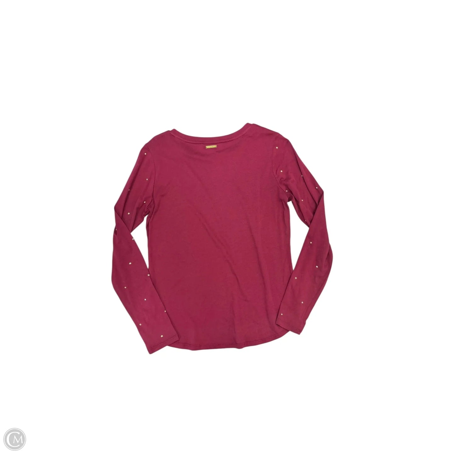 Top Long Sleeve By Michael By Michael Kors In Maroon, Size: S