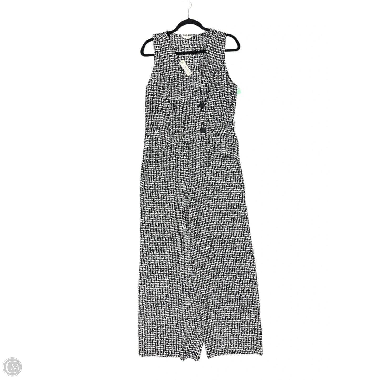 Jumpsuit By Max Studio In Black & White, Size: L