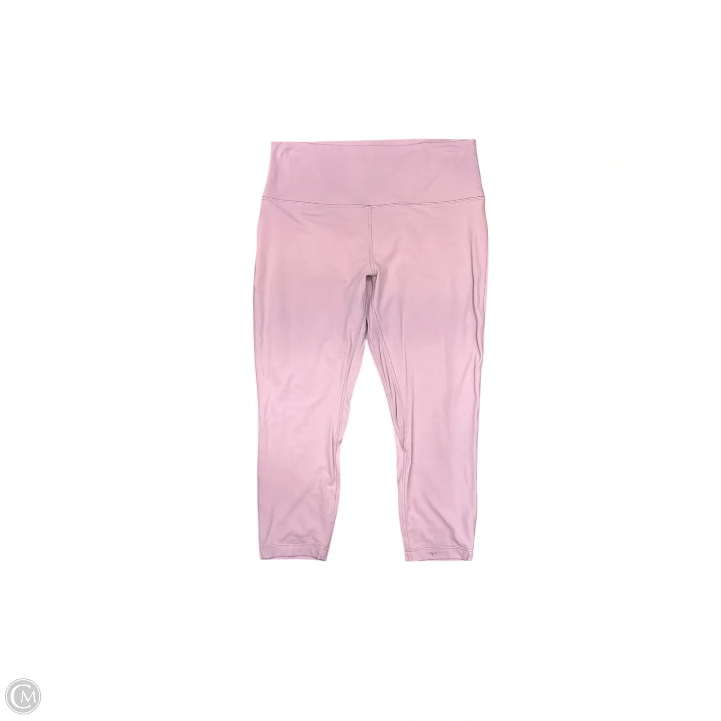 Athletic Capris By Lululemon In Pink, Size: Xl