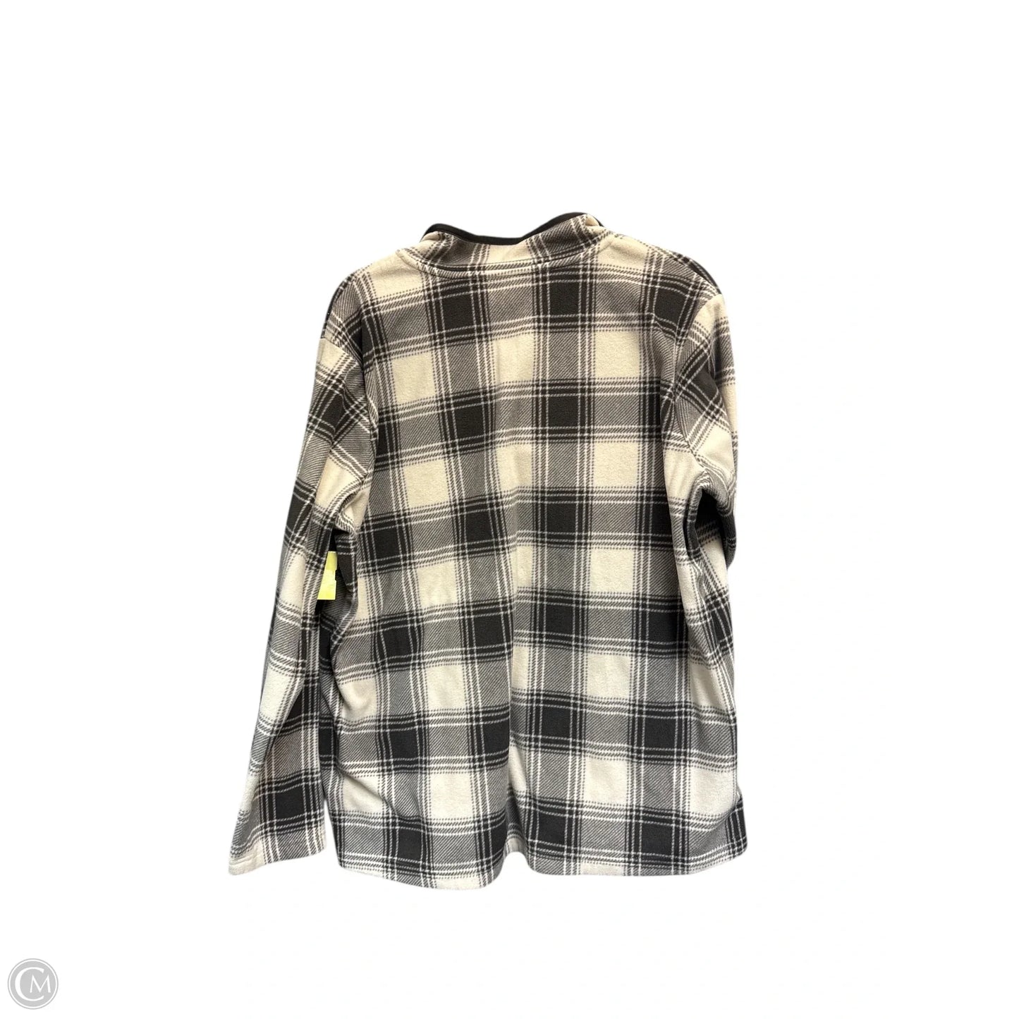 Top Long Sleeve By Duluth Trading In Brown & Cream, Size: Xl
