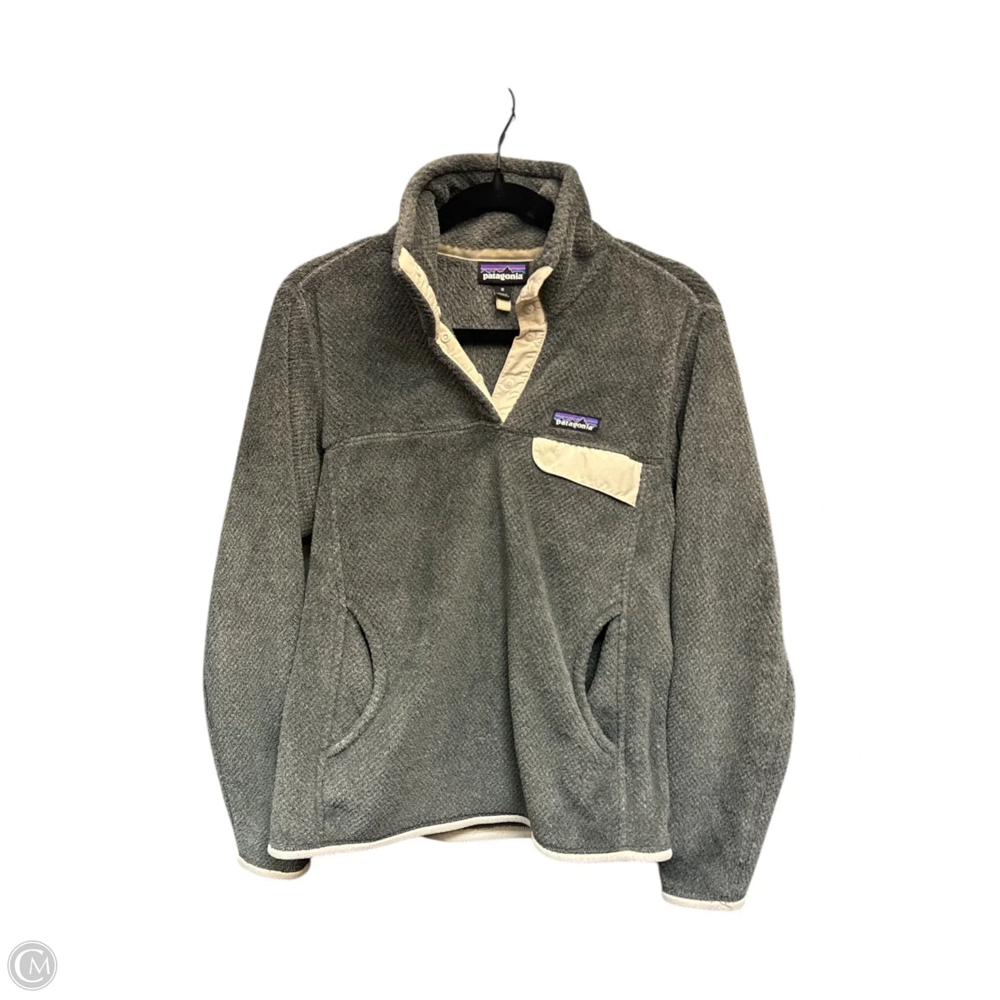 Top Long Sleeve By Patagonia In Grey, Size: M