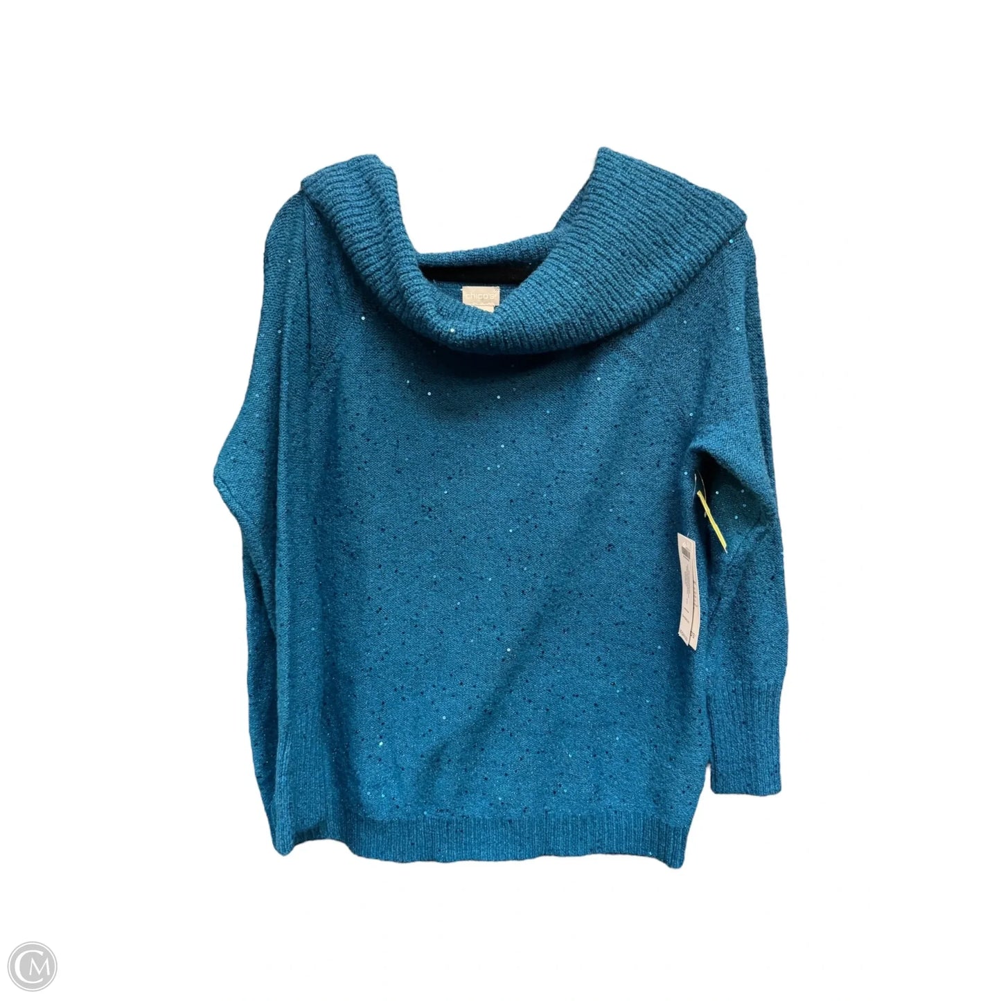 Sweater By Chicos In Blue, Size: M