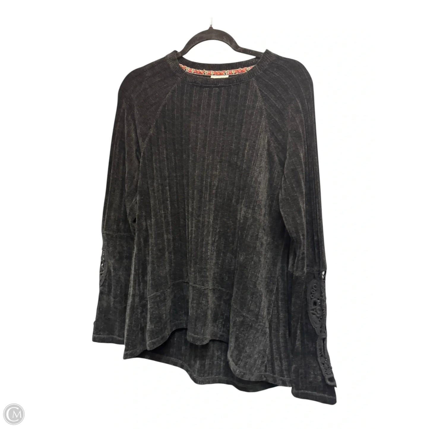 Top Long Sleeve By Knox Rose In Black, Size: L