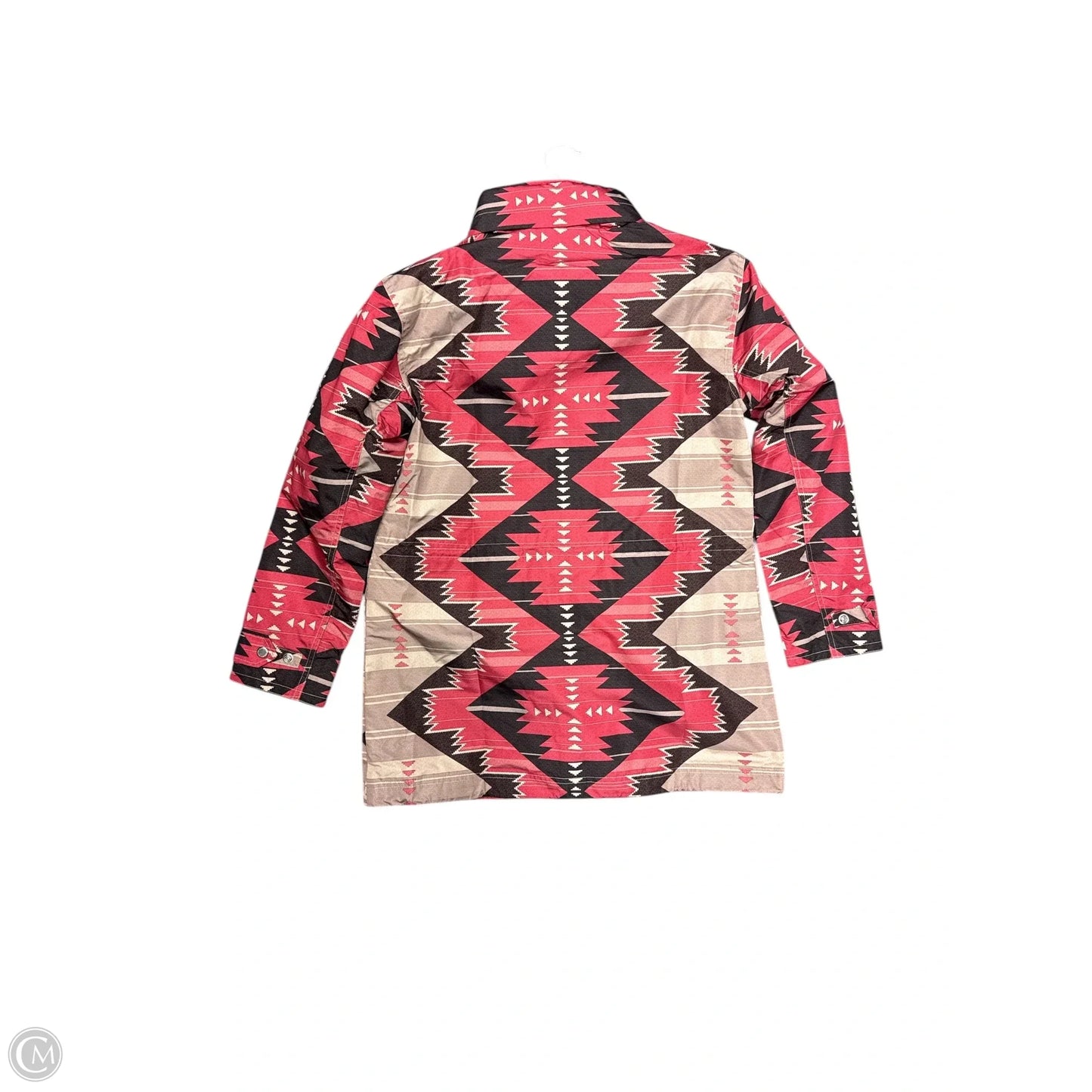 Coat Parka By Ralph Lauren Black Label In Pink & Tan, Size: S