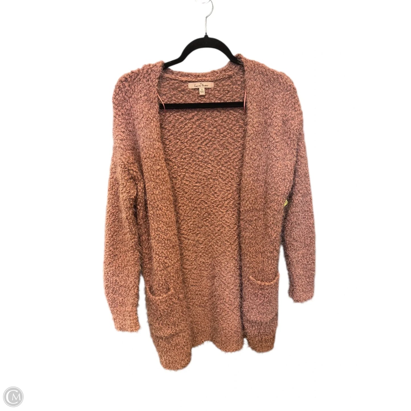 Sweater Cardigan By Love Tree In Mauve, Size: S