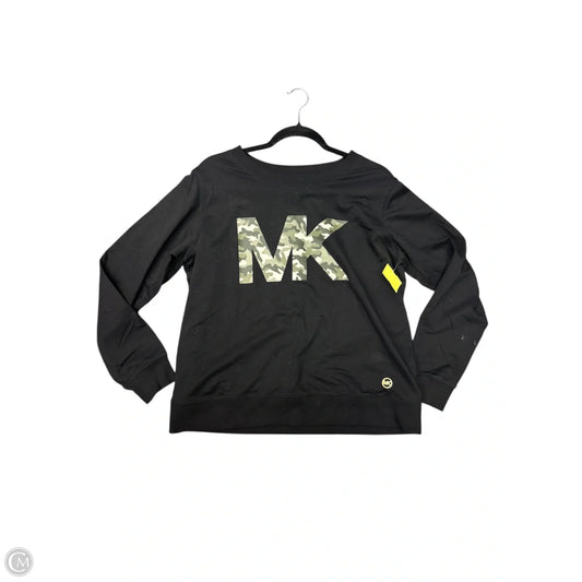 Sweatshirt Designer By Michael Kors In Black, Size: L