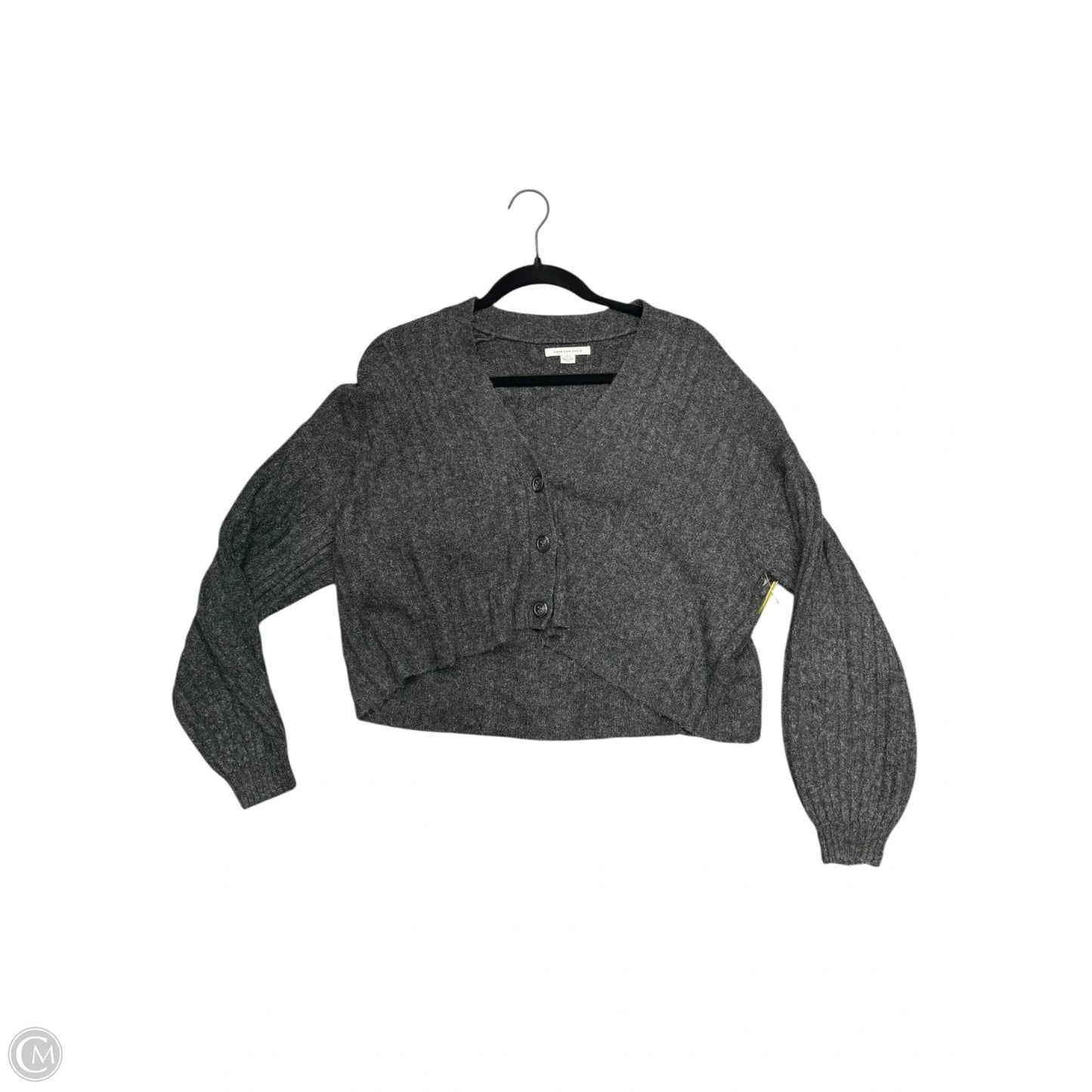 Sweater Cardigan By American Eagle In Grey, Size: S