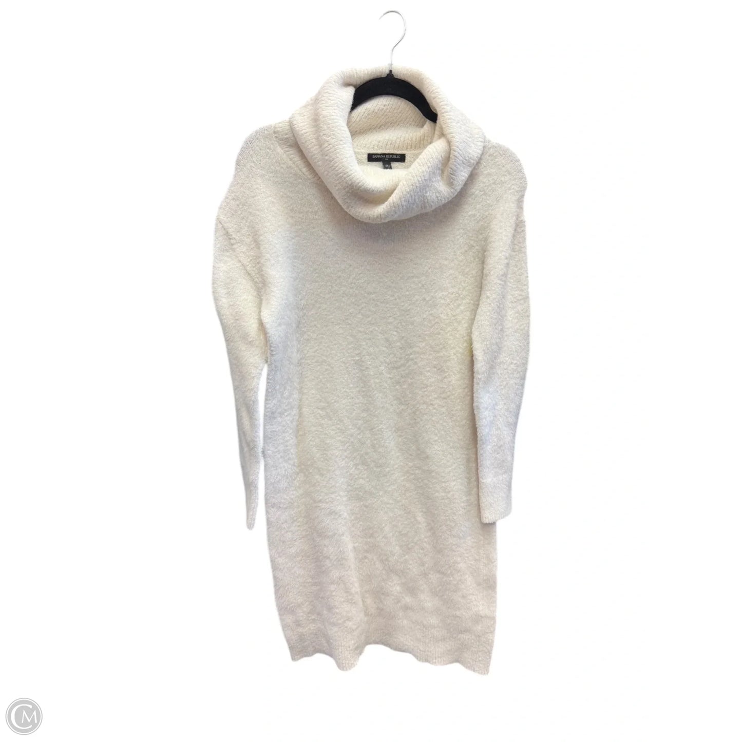 Dress Casual Midi By Banana Republic In Cream, Size: 8