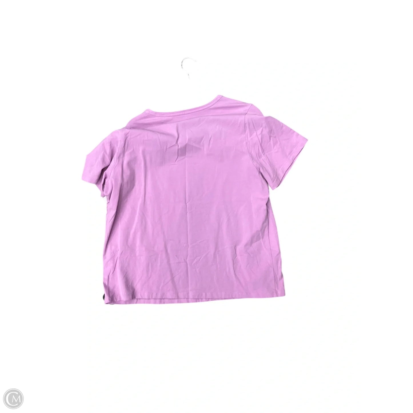 Top Short Sleeve By Cj Banks In Purple, Size: 1x