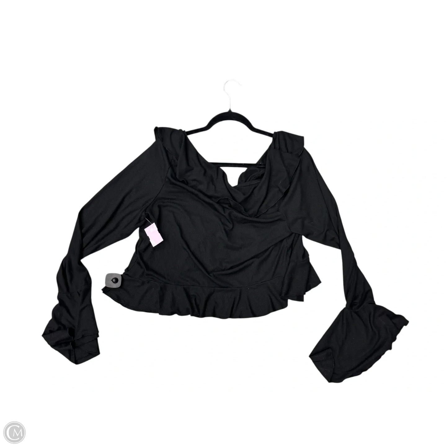 Top Long Sleeve By Clothes Mentor In Black, Size: 3x