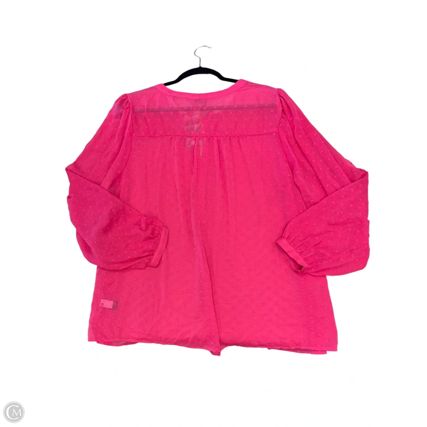 Top Long Sleeve By Torrid In Pink, Size: 3x