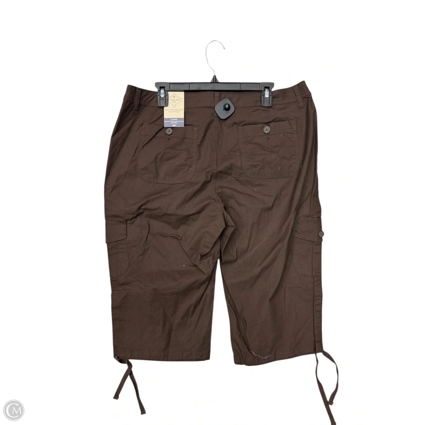 Capris By St Johns Bay In Brown, Size: 16