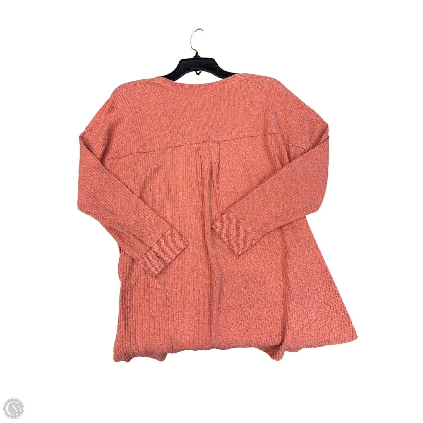 Top Long Sleeve By Terra & Sky In Coral, Size: 1x