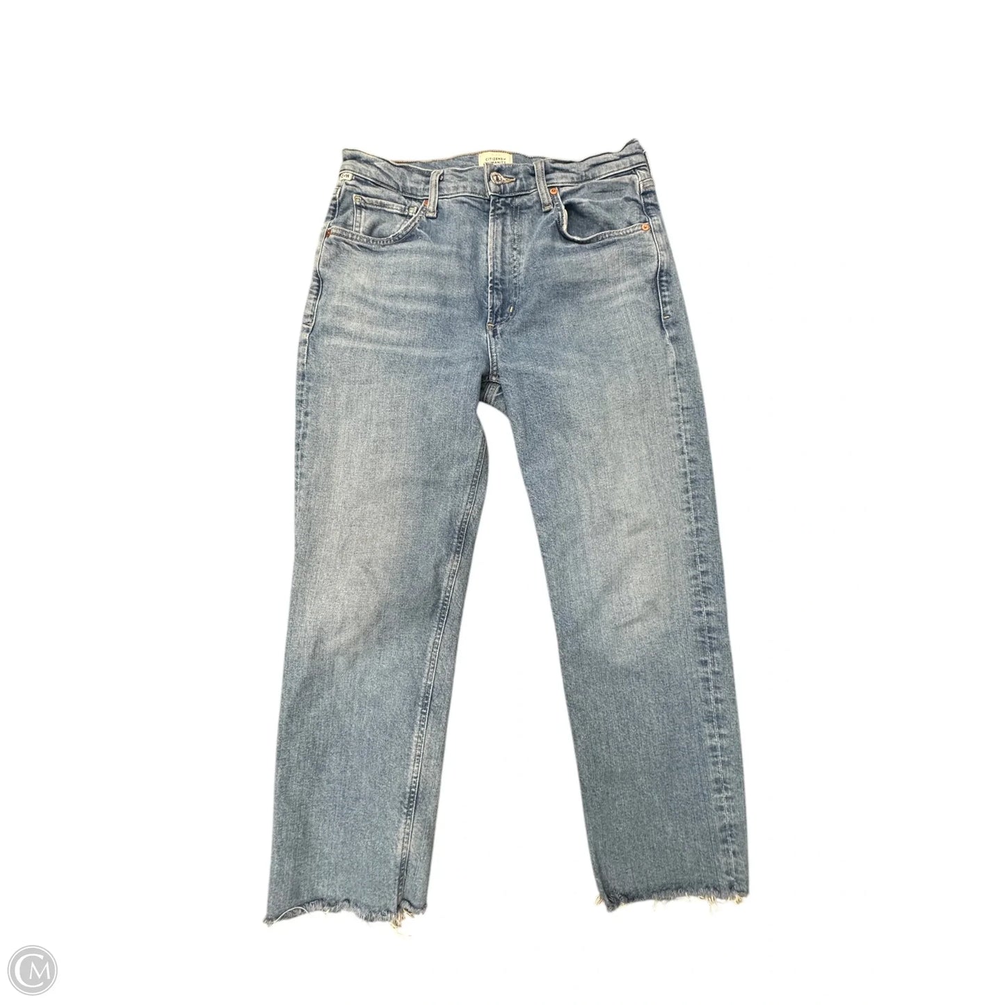 Jeans Cropped By Citizens Of Humanity In Blue Denim, Size: 8