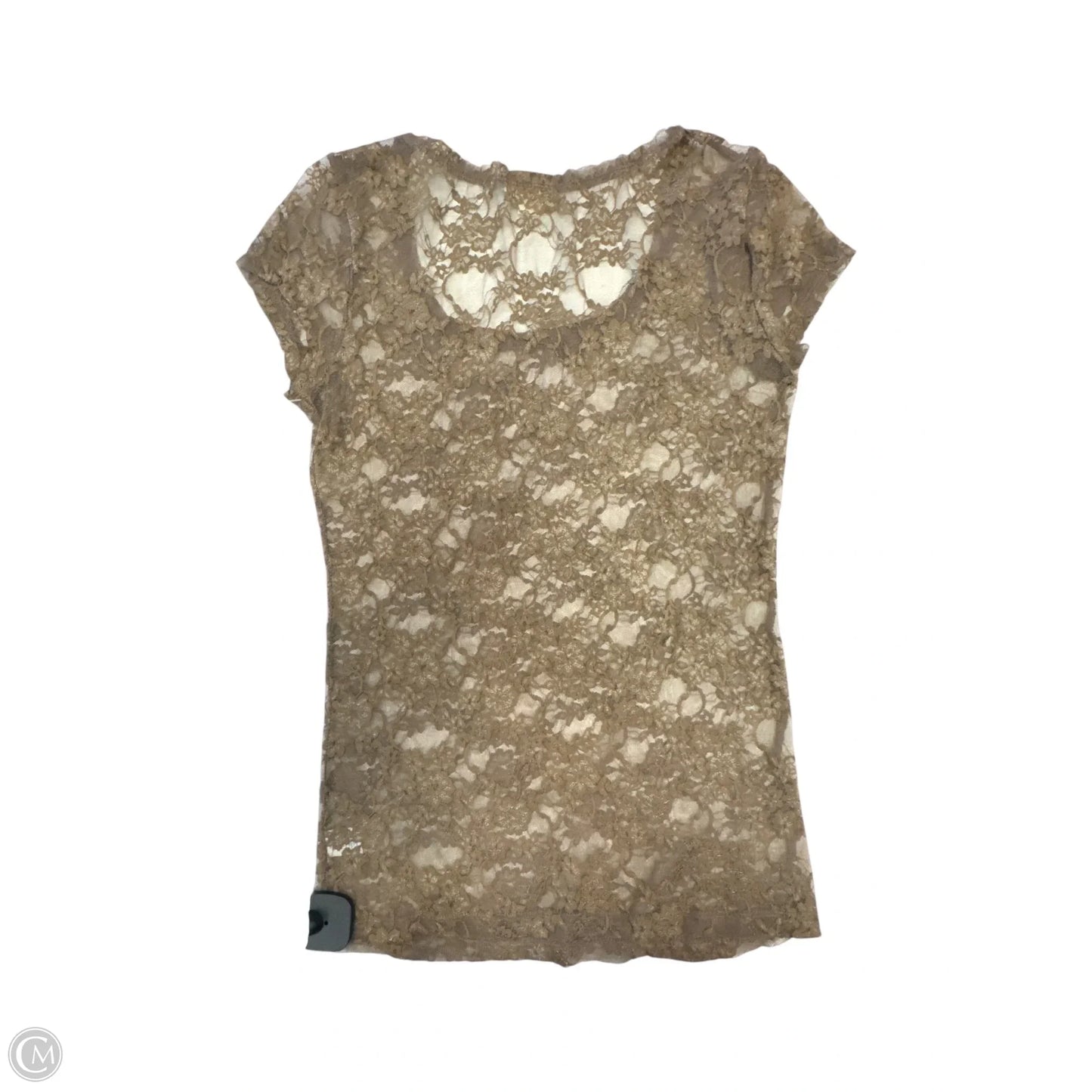 Top Short Sleeve By Zenana Outfitters In Brown, Size: L