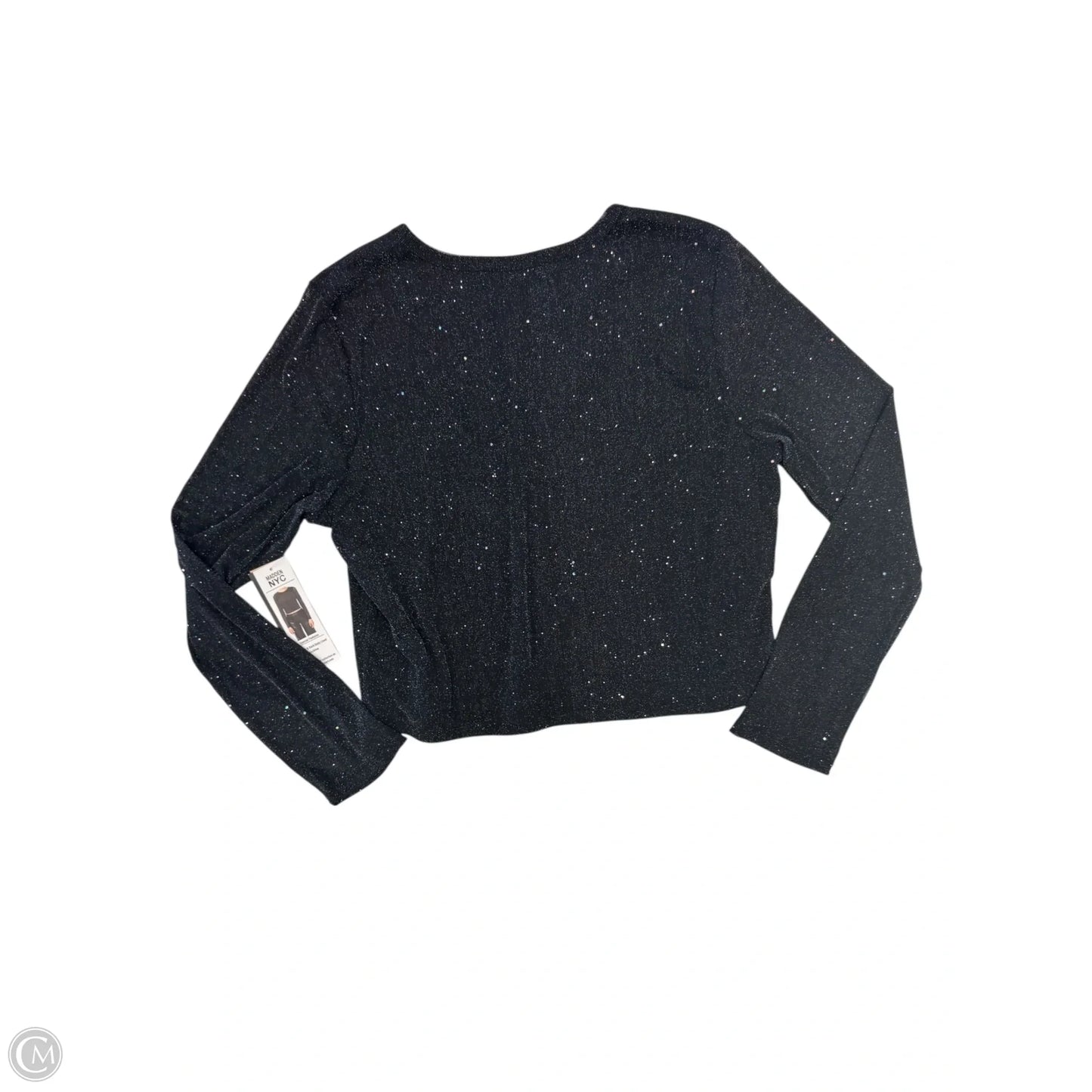 Top Long Sleeve By Madden Nyc In Black, Size: 1x