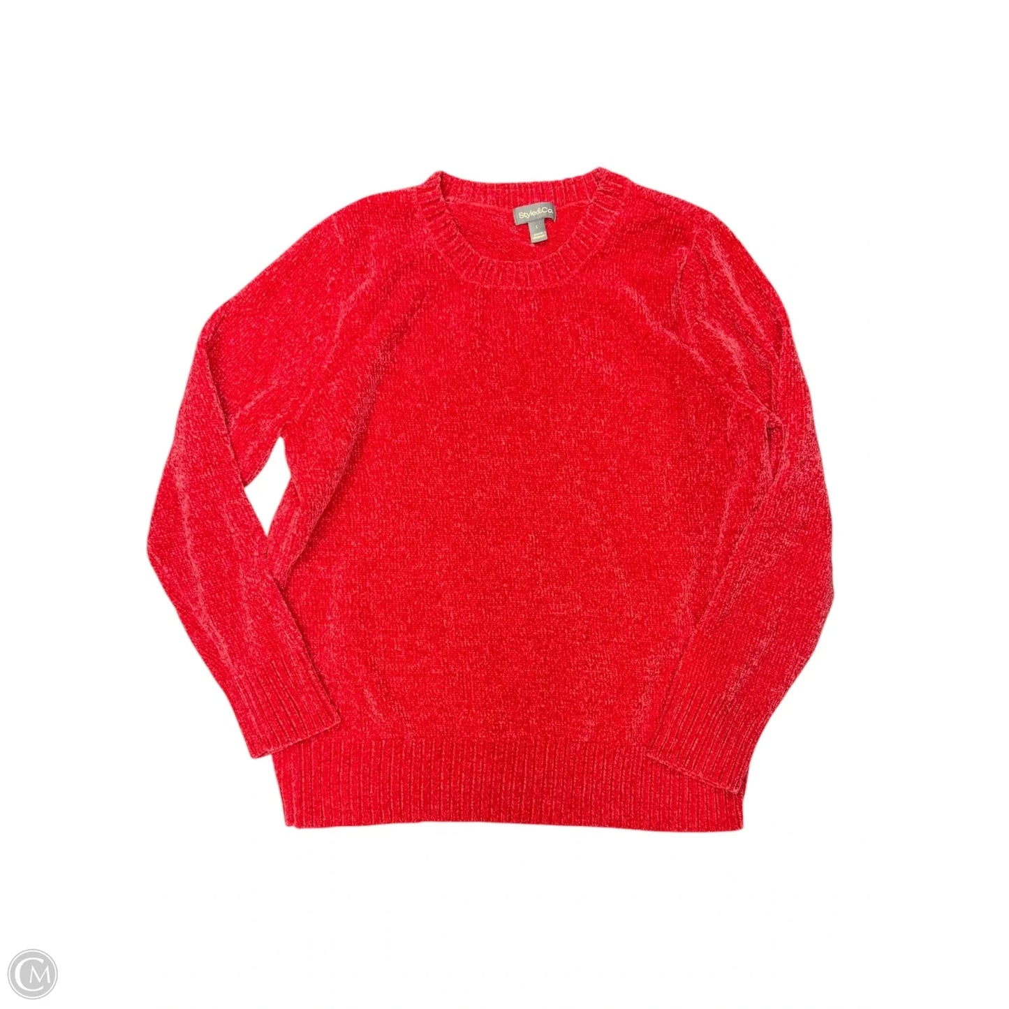 Sweater By Style And Company In Red, Size: L