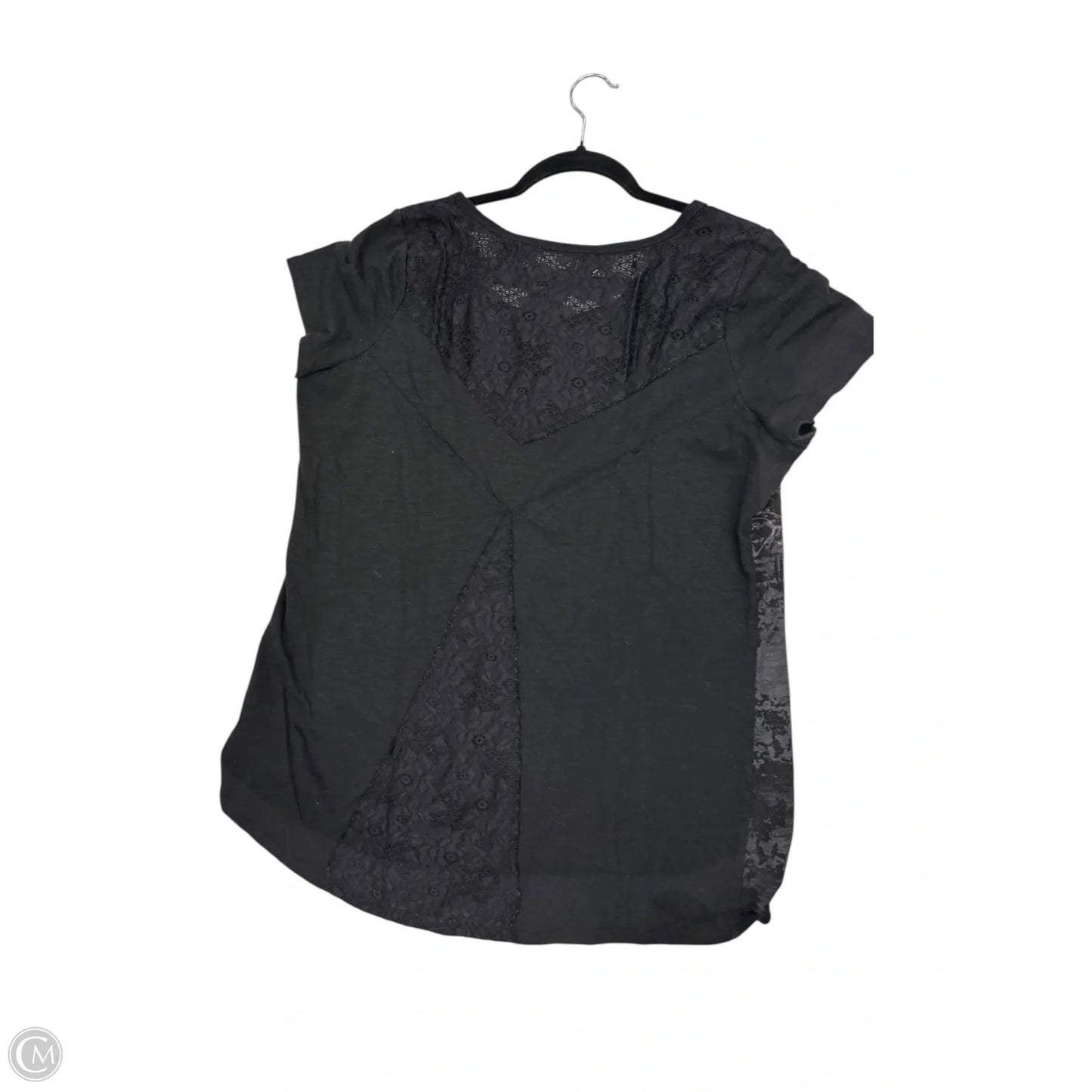 Top Short Sleeve By Maurices In Black, Size: 1x