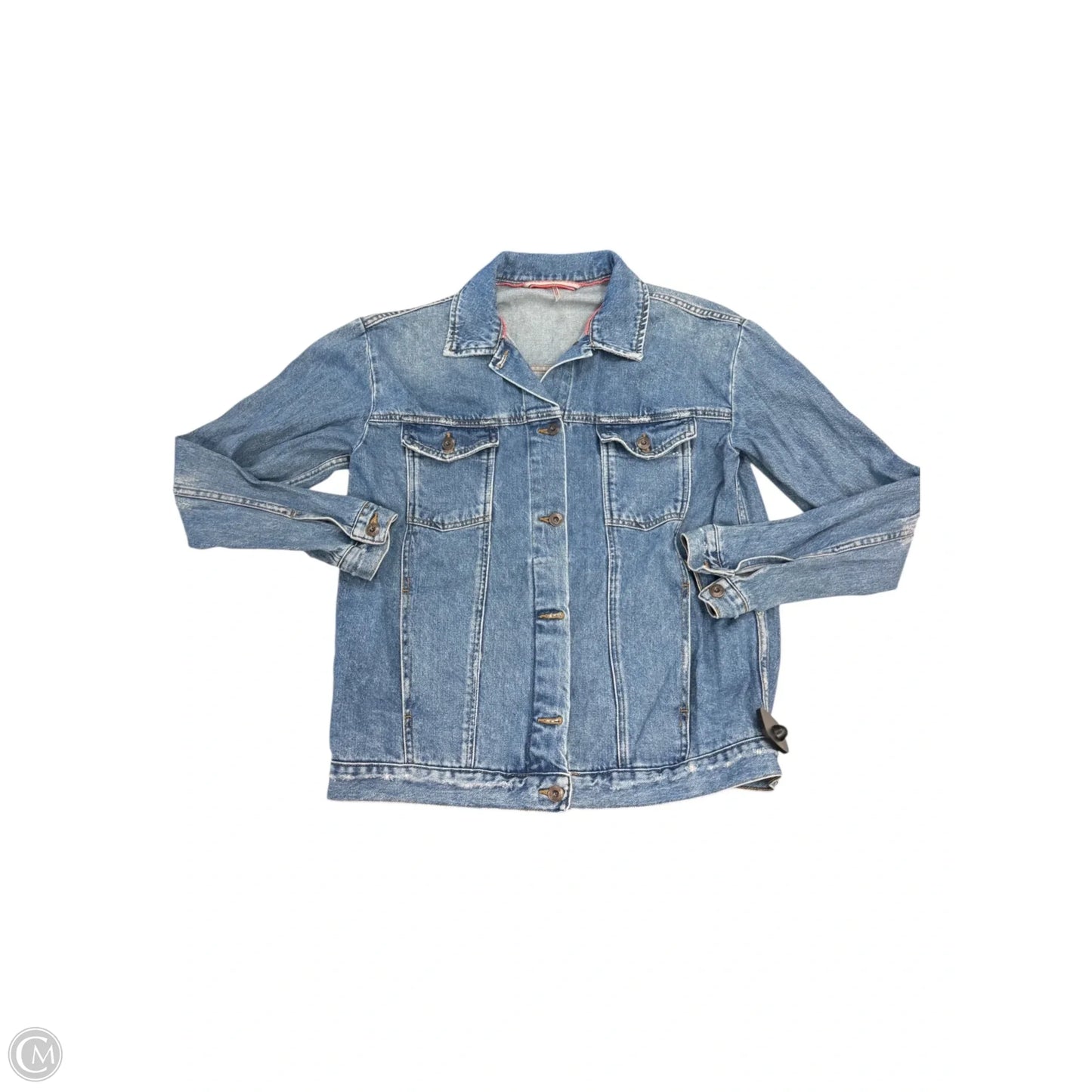 Jacket Denim By Frame In Blue Denim, Size: S