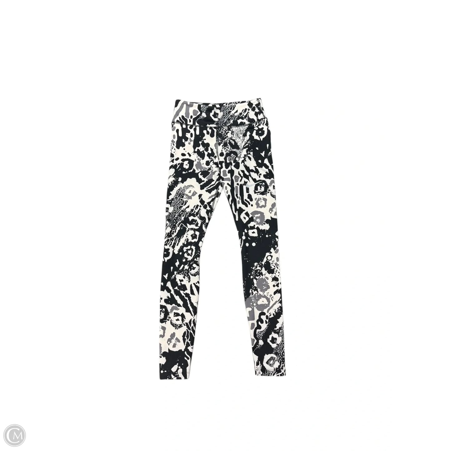 Athletic Leggings By Nike Apparel In Black & White, Size: Xs