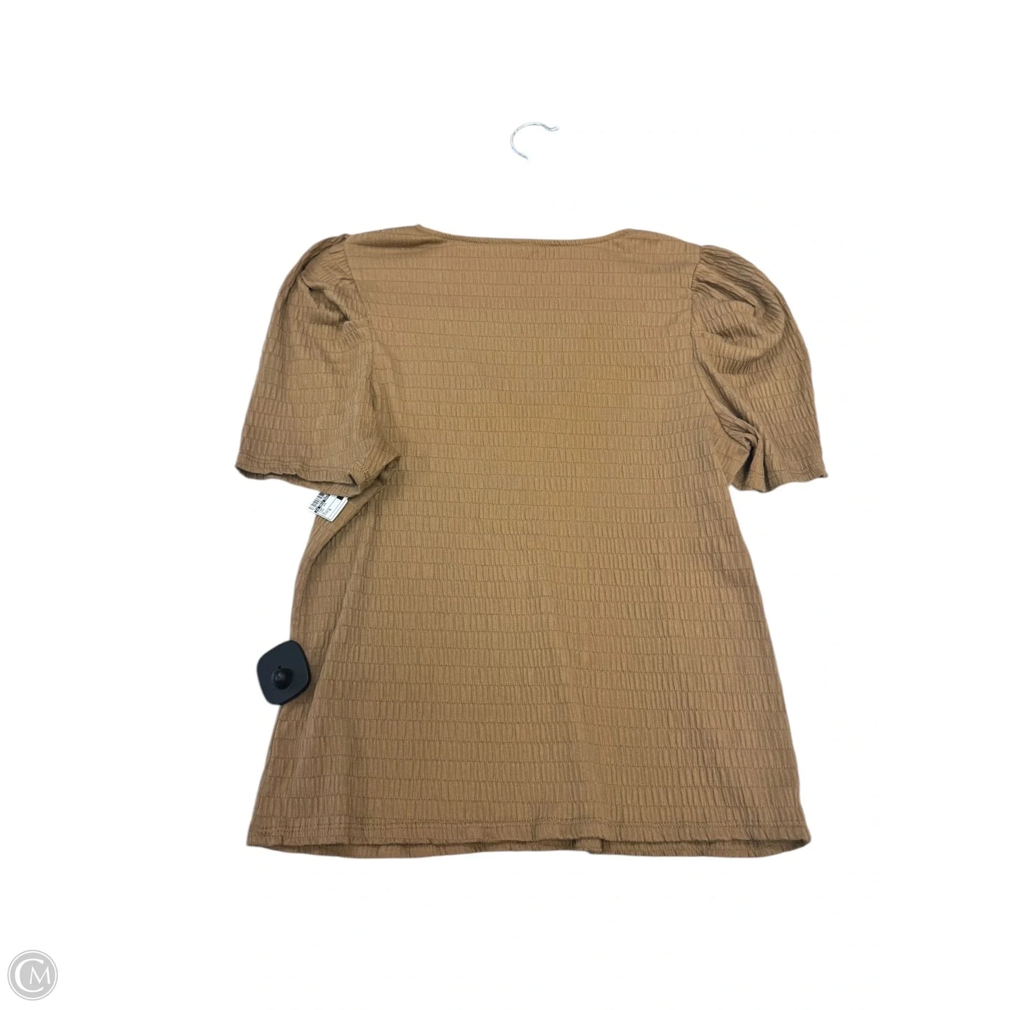 Top Short Sleeve By A New Day In Tan, Size: S