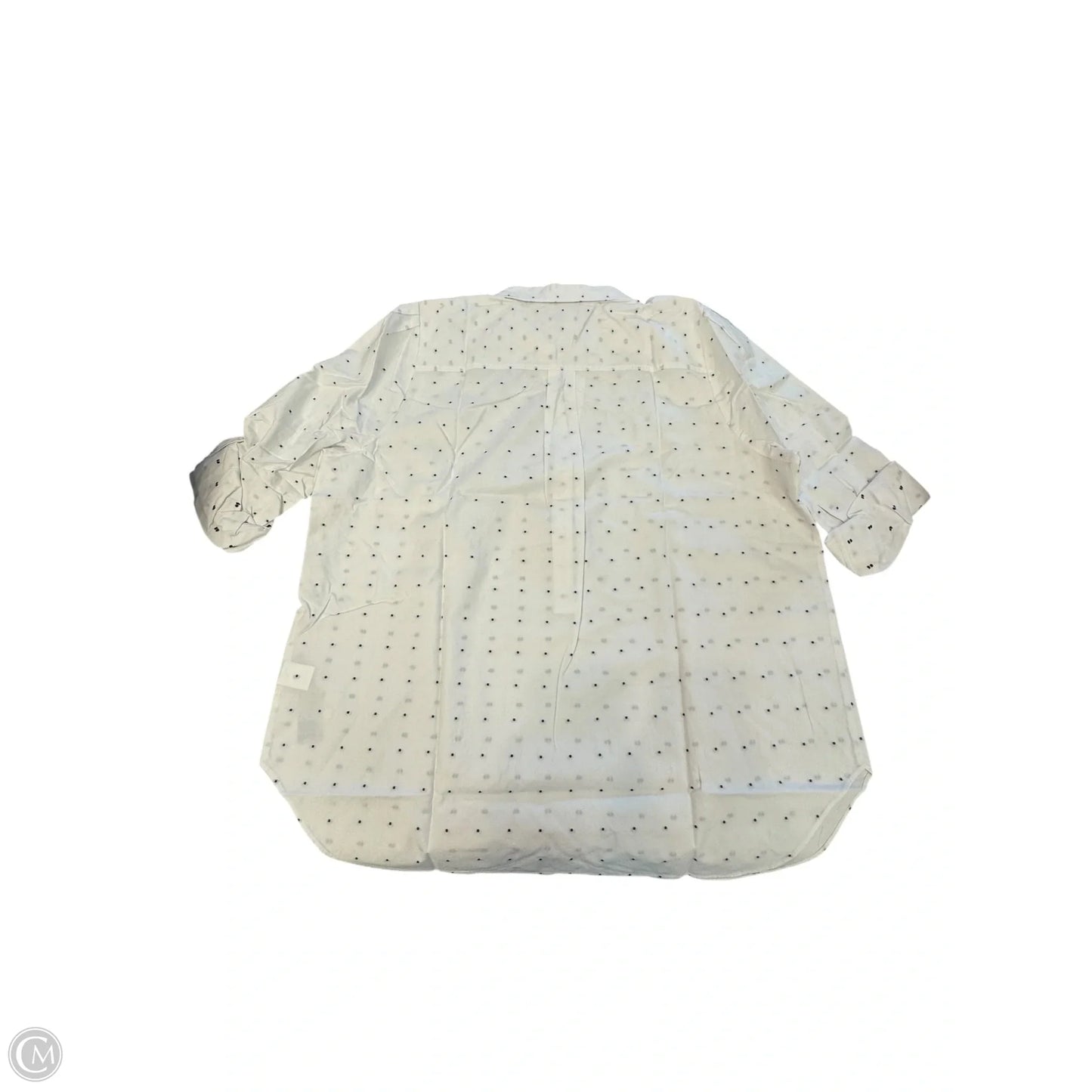 Blouse 3/4 Sleeve By Not Your Daughters Jeans In White, Size: Xl