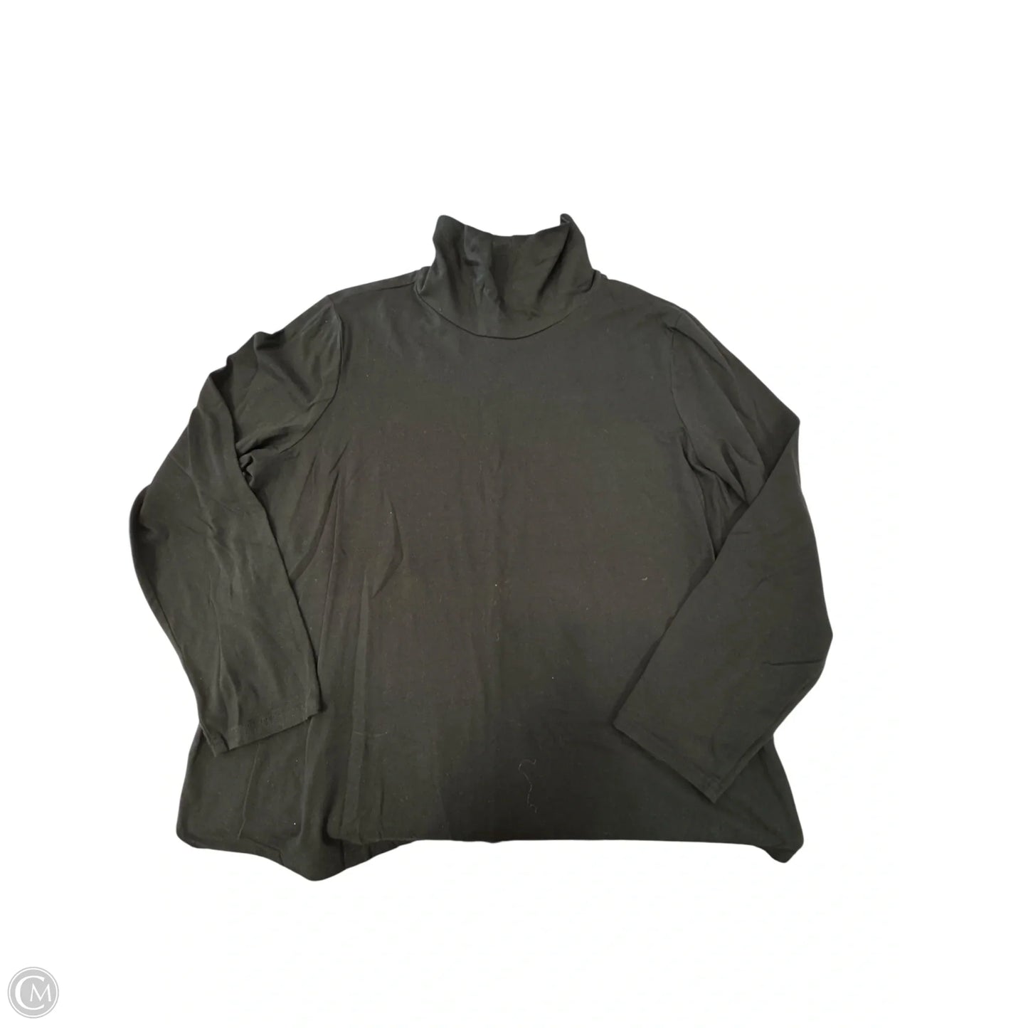 Top Long Sleeve By Erika And Co In Black, Size: 1x