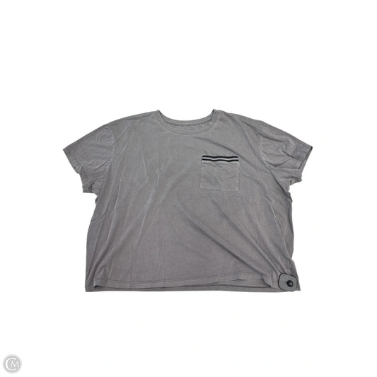 Top Short Sleeve By Torrid In Grey, Size: 2x
