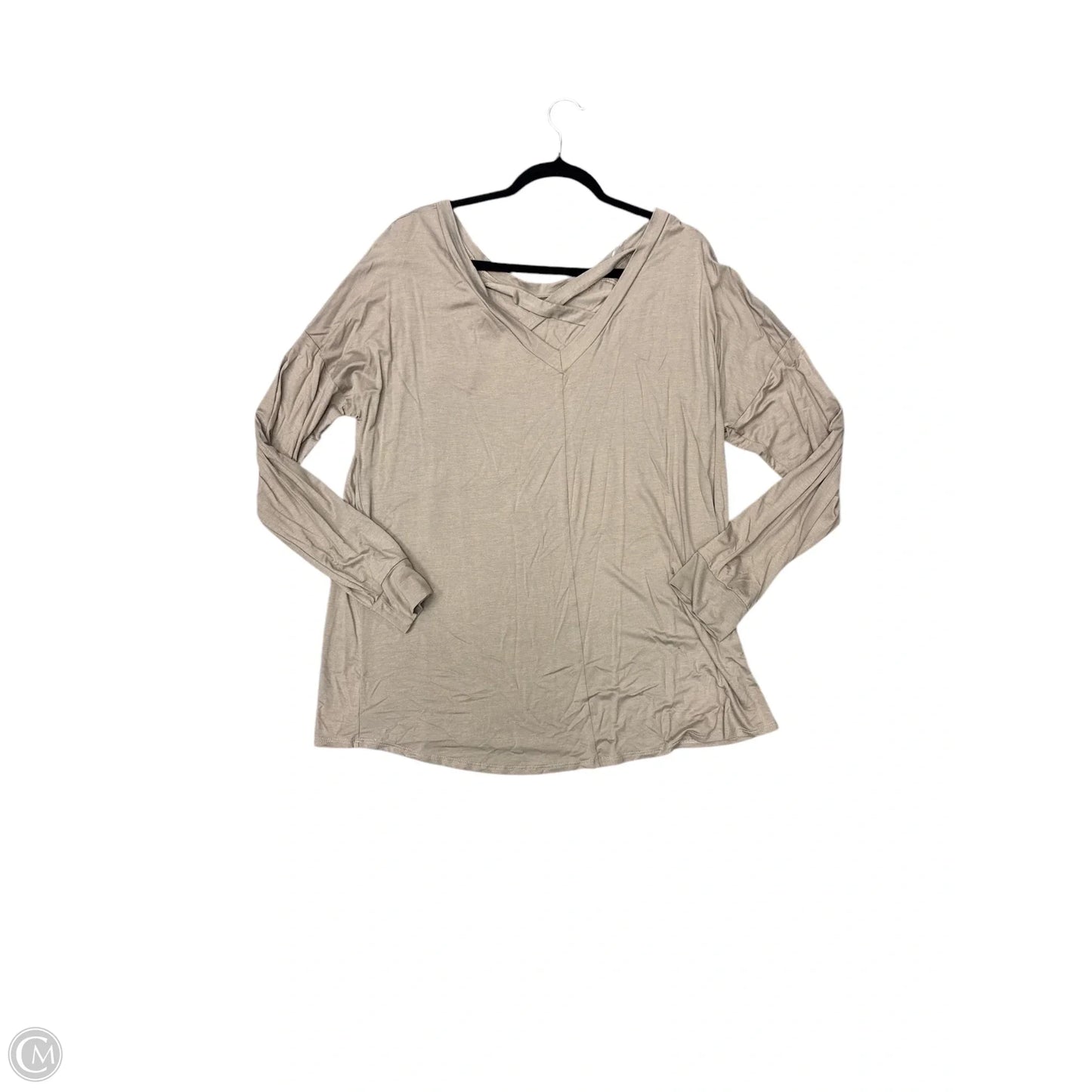 Top Long Sleeve By Sew In Love In Grey, Size: 2x