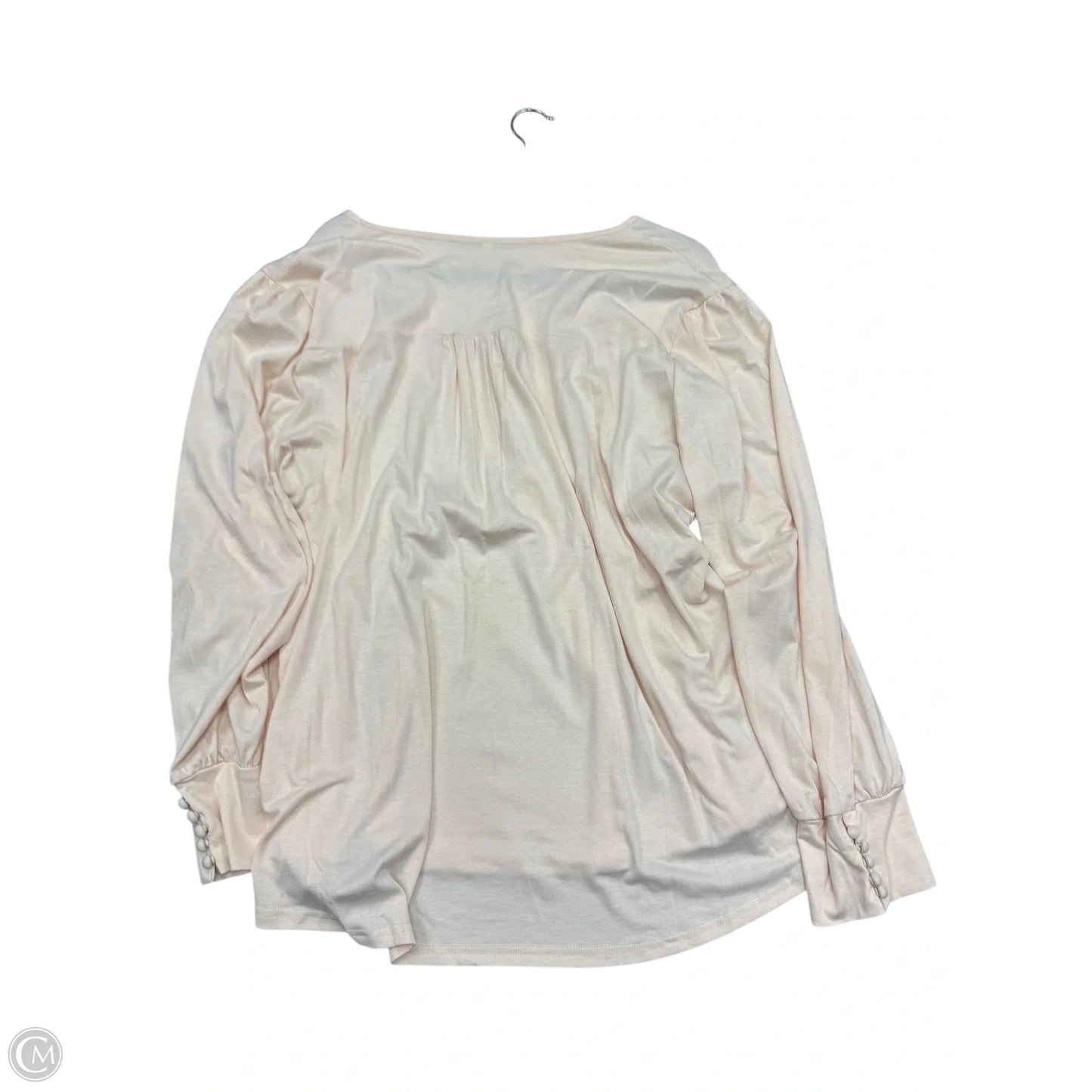 Top Long Sleeve By Clothes Mentor In Cream, Size: 3x
