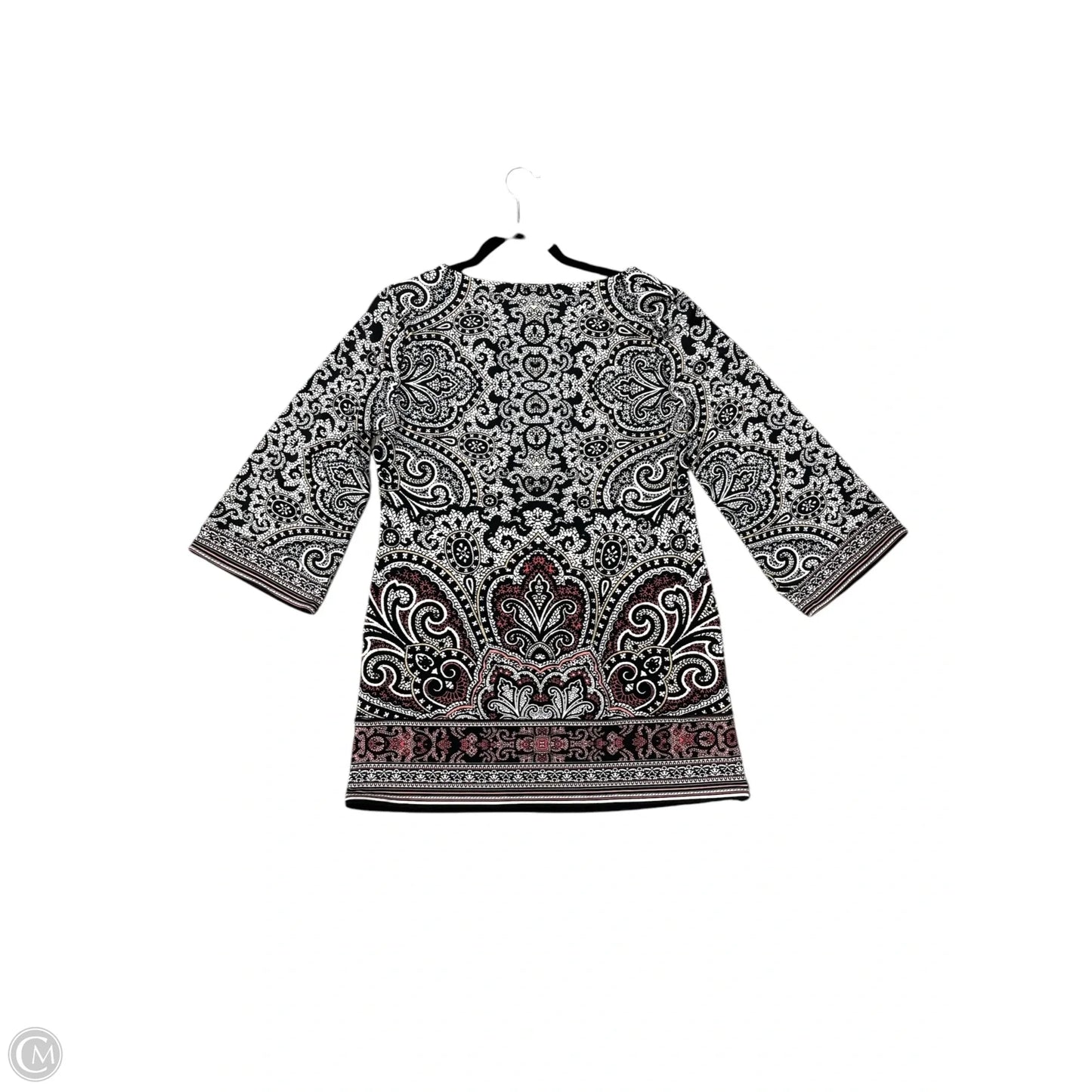 Tunic 3/4 Sleeve By White House Black Market In Black, Size: 10