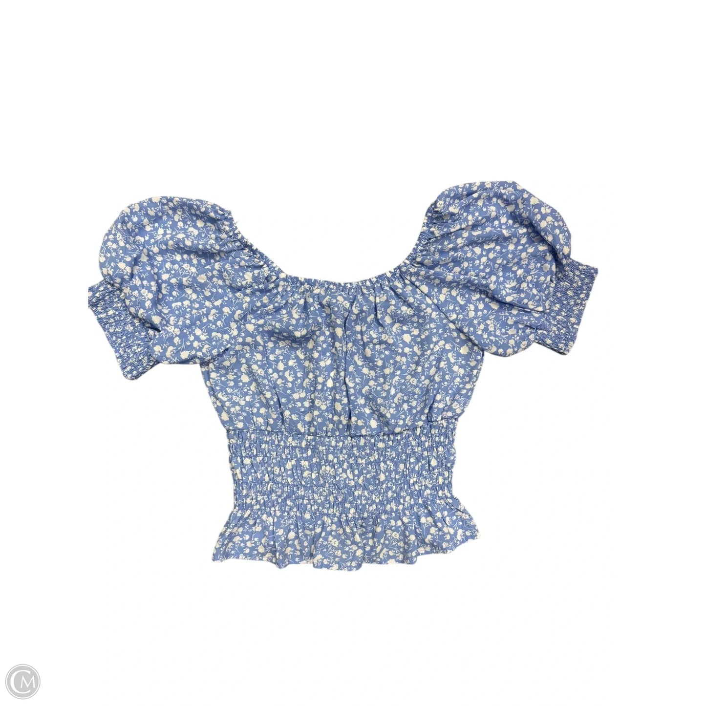 Blouse Short Sleeve By Sienna Sky In Blue, Size: M