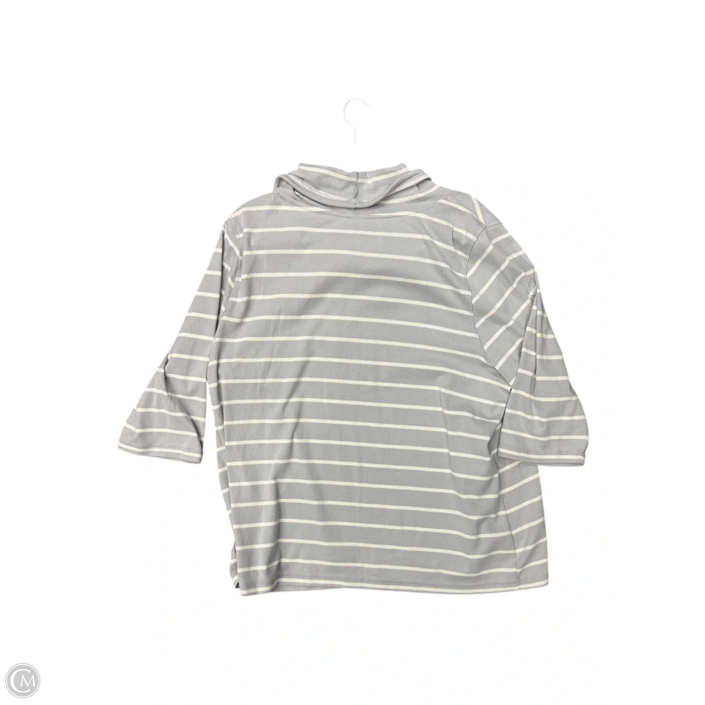 Top Short Sleeve By Studio Works In Grey, Size: 3x