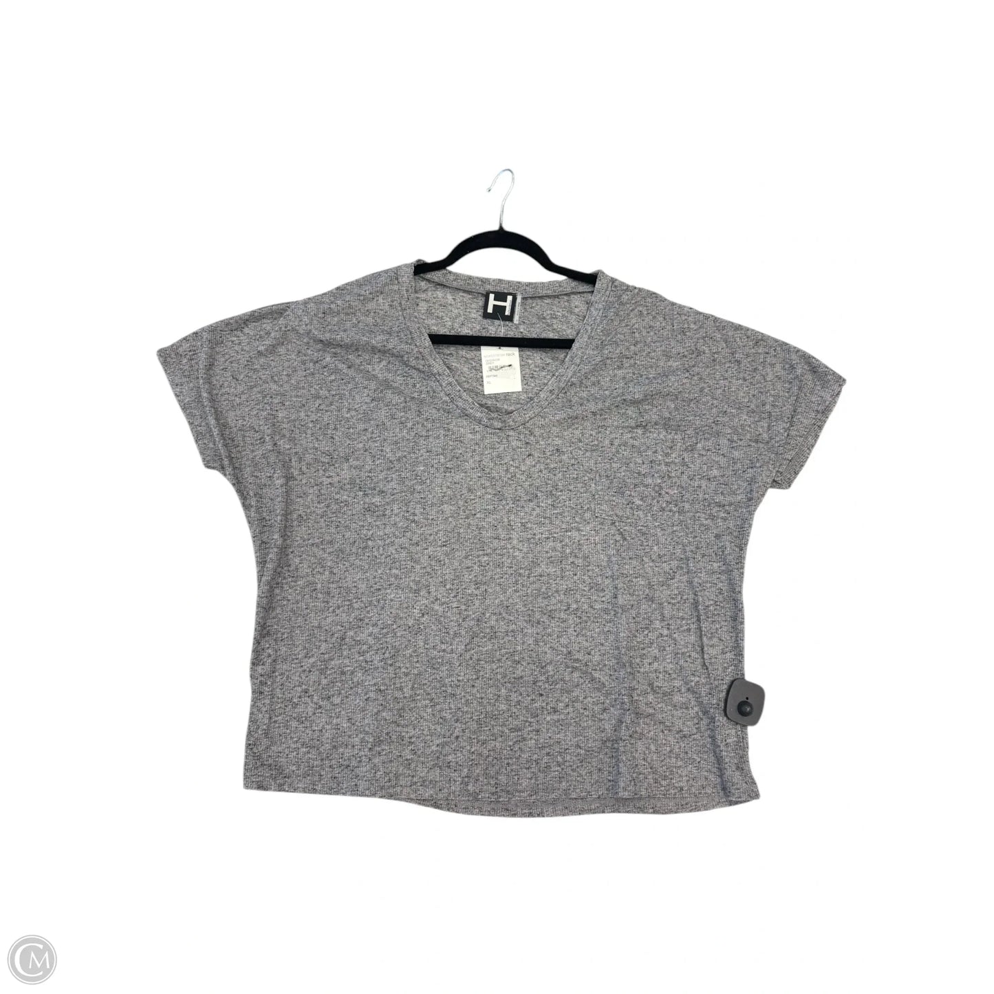 Top Short Sleeve By Bordeaux In Grey, Size: Xl