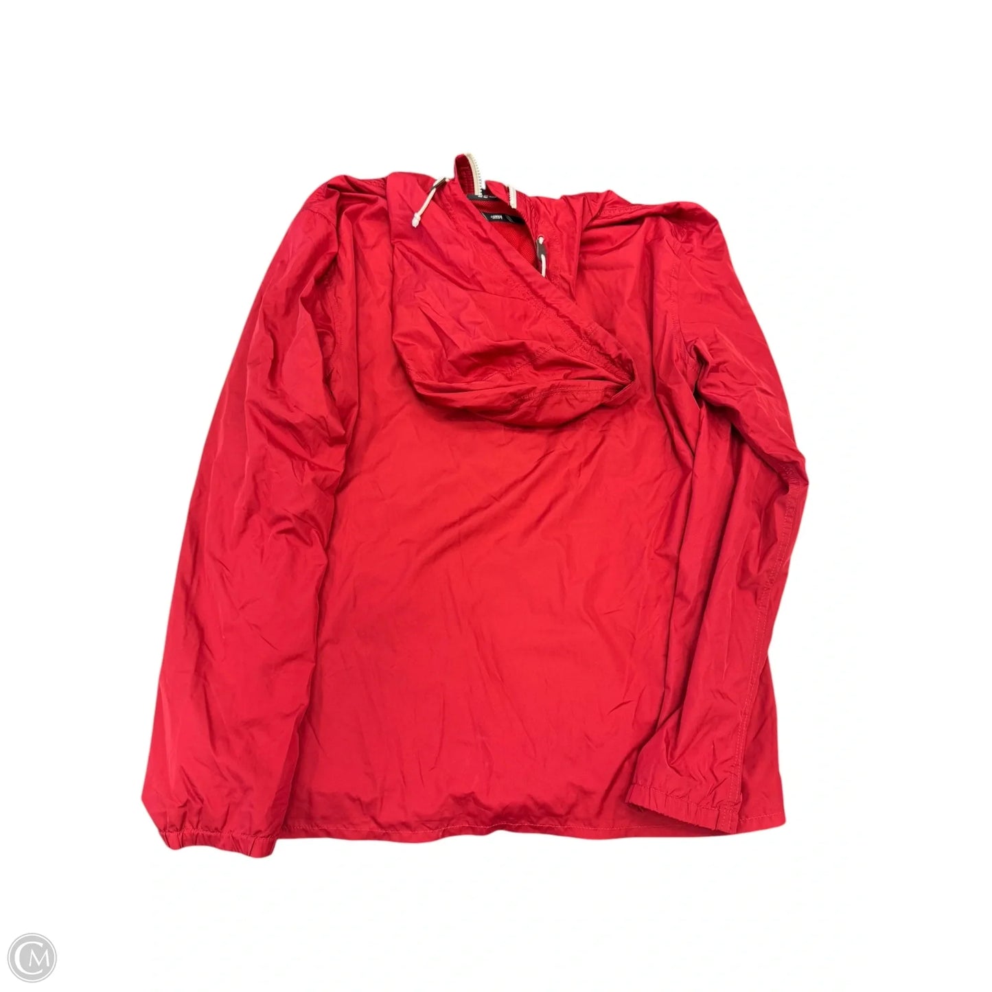 Jacket Windbreaker By Vans In Red, Size: L