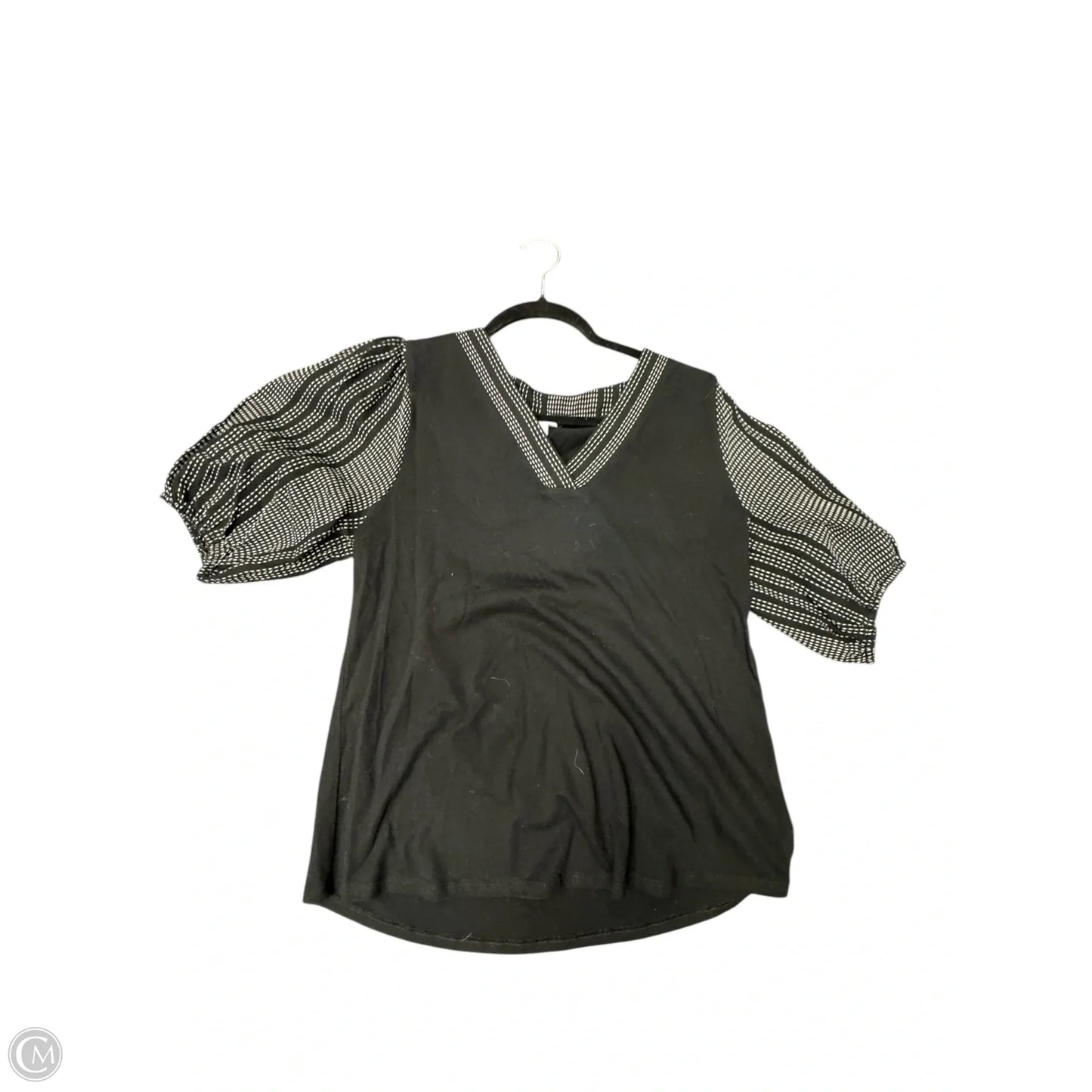 Top Short Sleeve By Chicos In Black, Size: M