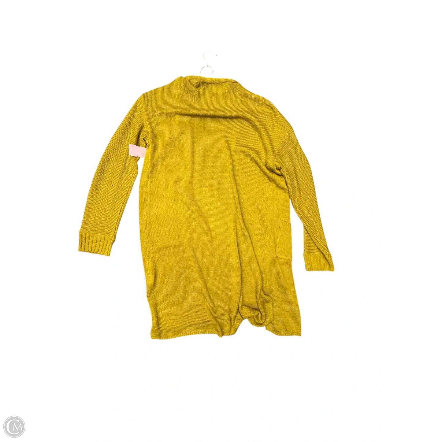 Cardigan By Clothes Mentor In Chartreuse, Size: M