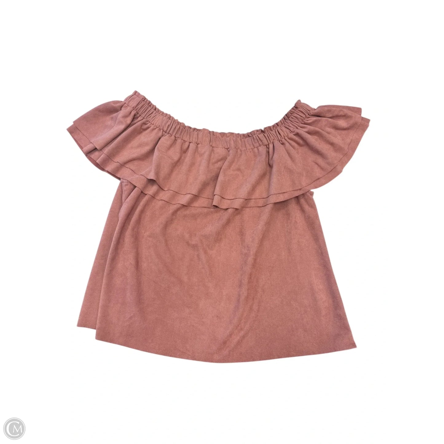 Top Short Sleeve By Young Fabulous & Broke In Pink, Size: M