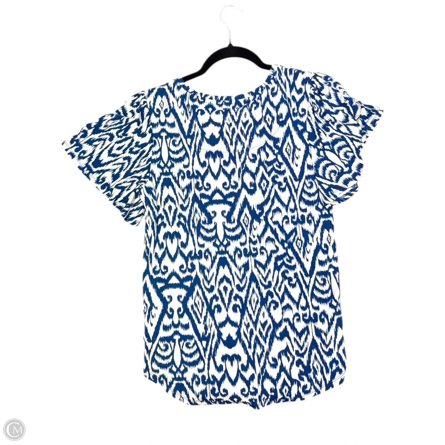 Top Short Sleeve By Chicos In Blue, Size: S