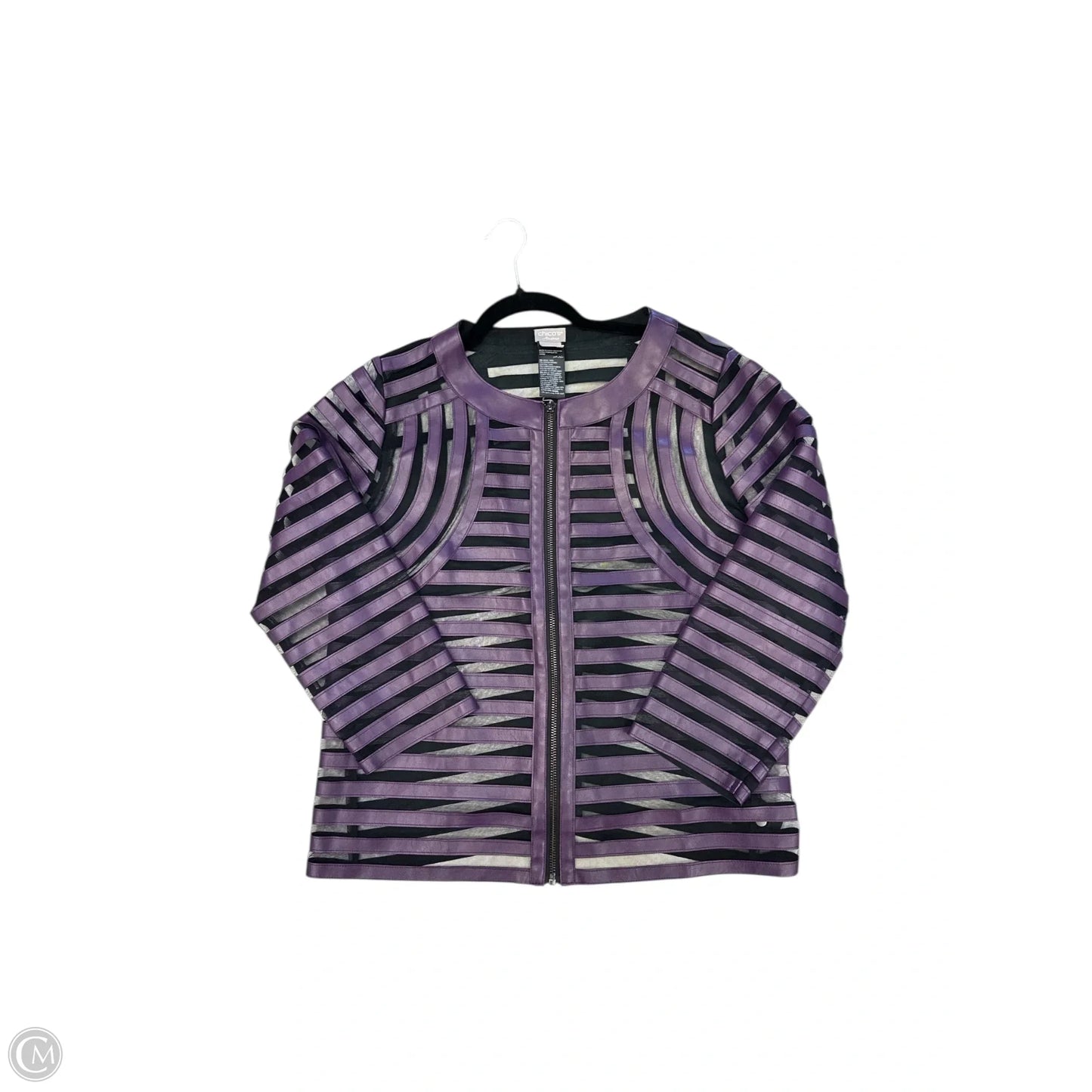 Jacket Other By Chicos In Purple, Size: 8p