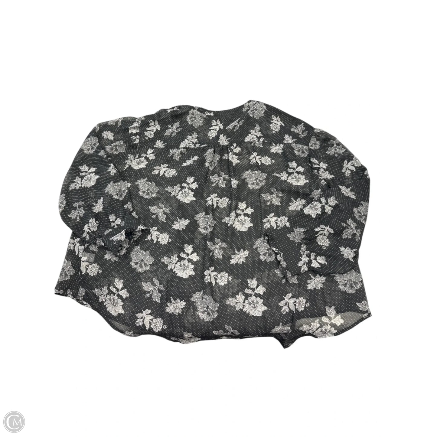 Blouse Long Sleeve By Lane Bryant In Black, Size: 1x