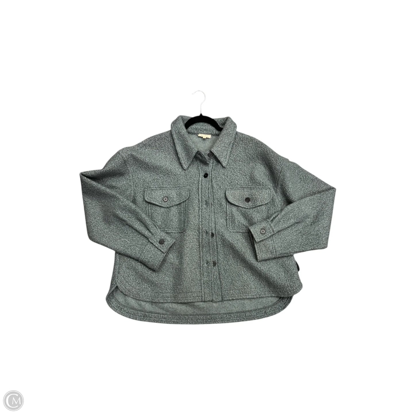 Jacket Shirt By La Miel In Teal, Size: M