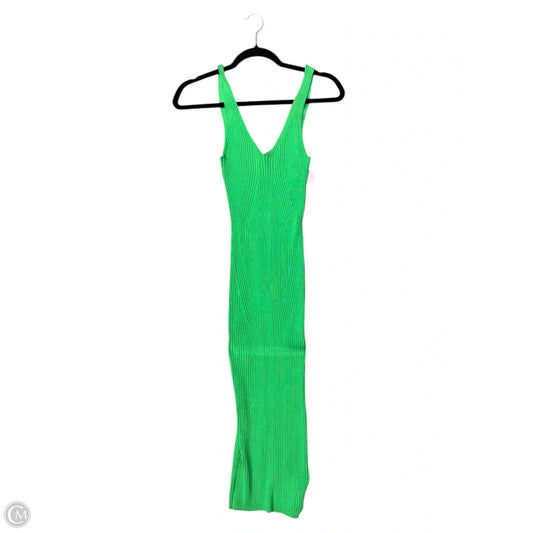 Dress Casual Midi By H&m In Green, Size: 2