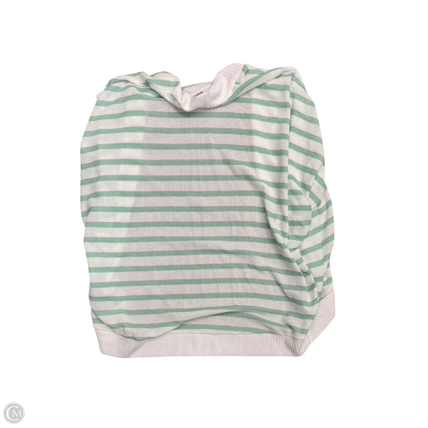 Cardigan By White Birch In Green & White, Size: Xl