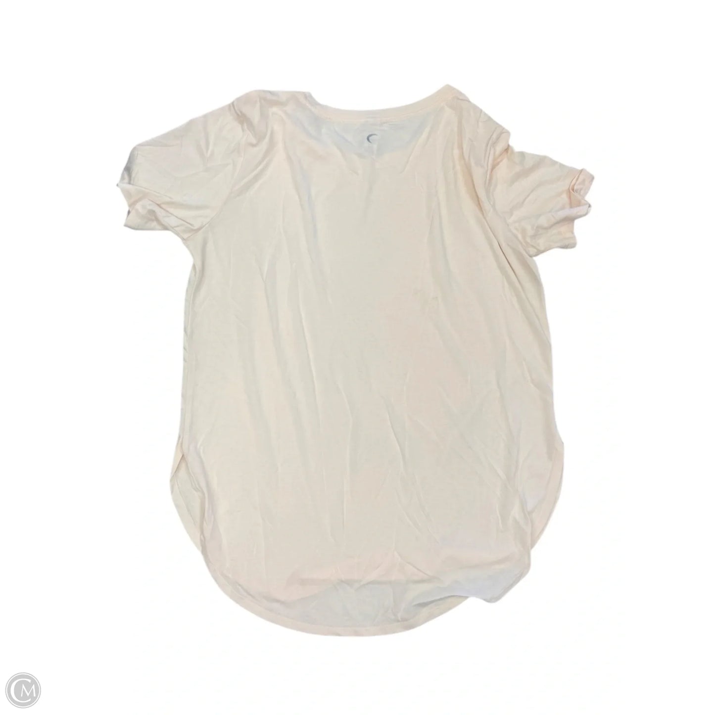 Athletic Top Short Sleeve By Zyia In Peach, Size: L