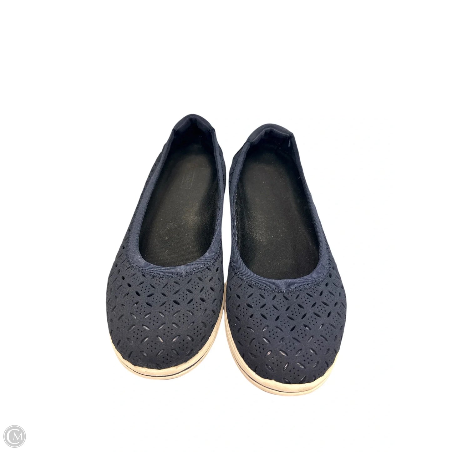 Shoes Flats By Clarks In Navy, Size: 7.5