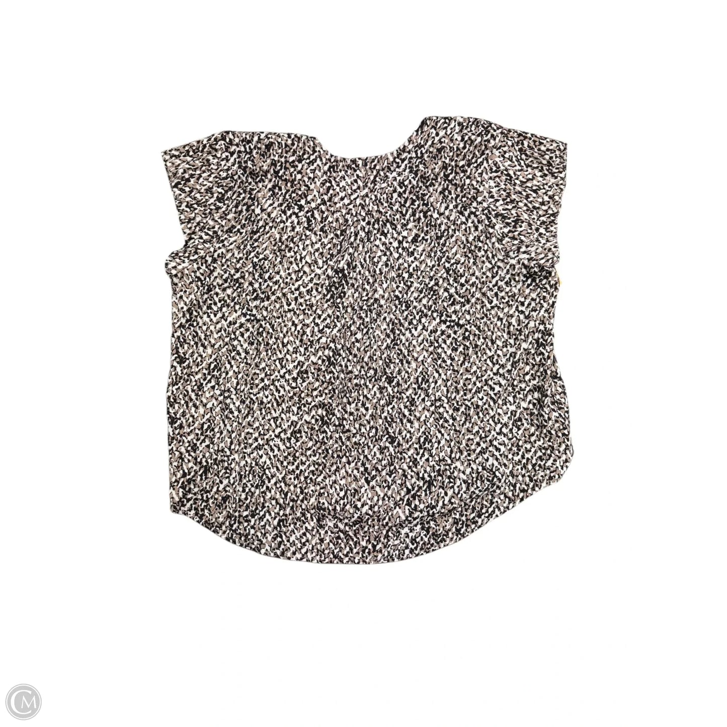 Top Short Sleeve By Liz Claiborne In Brown, Size: 2x