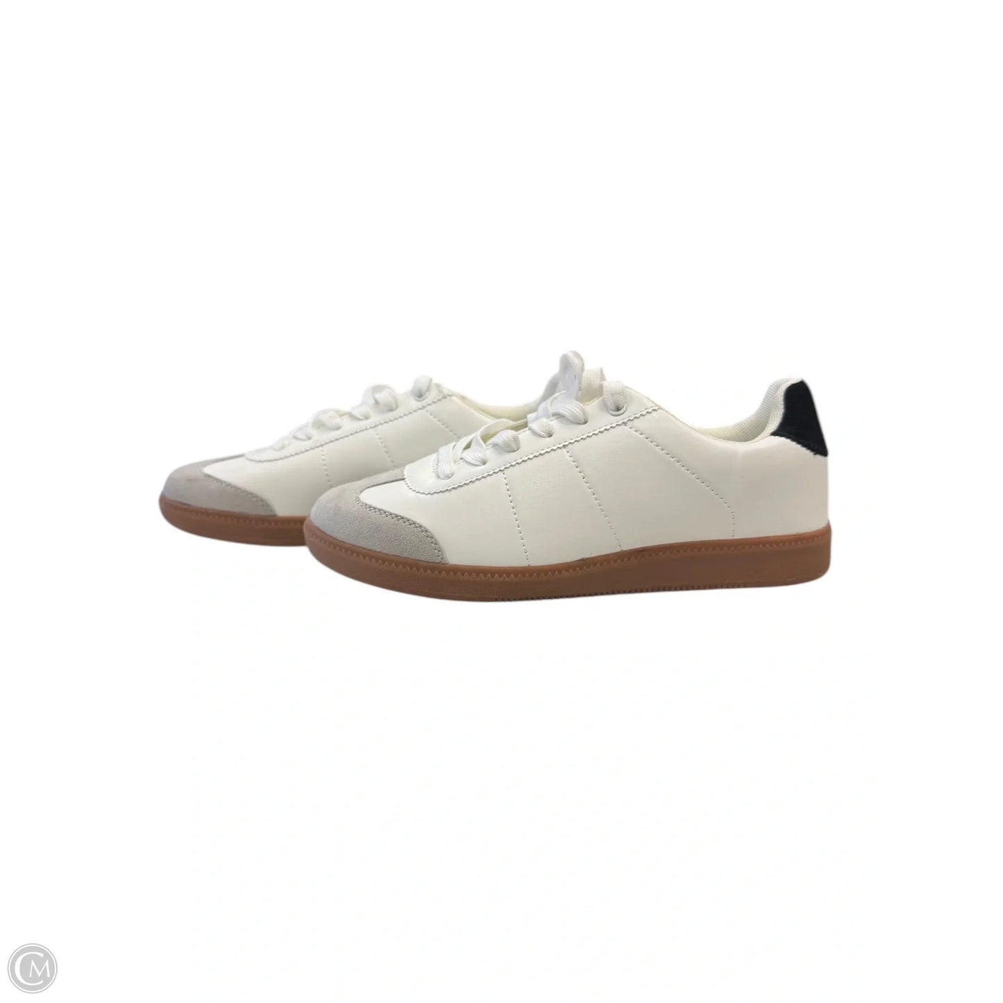 Shoes Sneakers By Clothes Mentor In Black & White, Size: 8.5